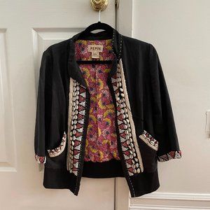 Pepin Anthropologie - Beaded and embroidered Jacket Size XS